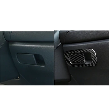 Avto styling Ogljikovih Vlaken Nalepke za Honda Civic 10. 2016-19 Avto Notranjosti Konzole škatla za shranjevanje gumb Zaščito Kritje Nalepka 5