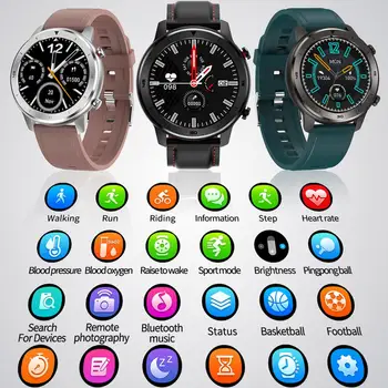 Torntisc Pametno Gledati Moške Srčnega utripa, Krvnega Tlaka Kisika Celoten Krog Zaslon na Dotik Za Huawei Watch GT 2 Smartwatch 13364
