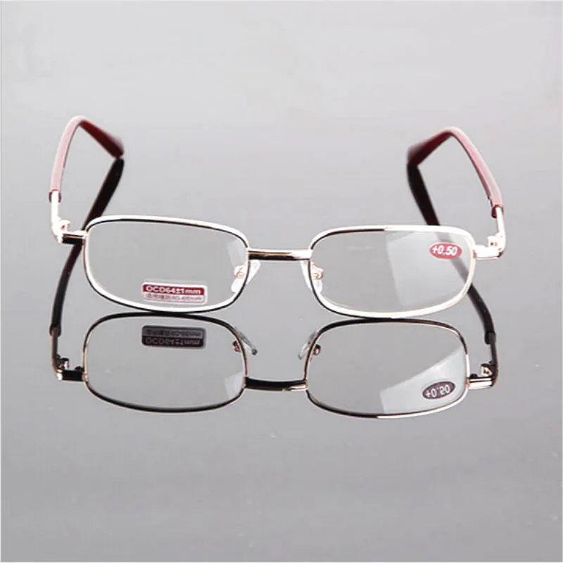 Zlato je Kovinski Okvir Očal je Objektiv Obravnavi Očala povečevalna Presbyopia Očala Dioptrije +0.5+1.25 do+5.0 +6.0 D5 1