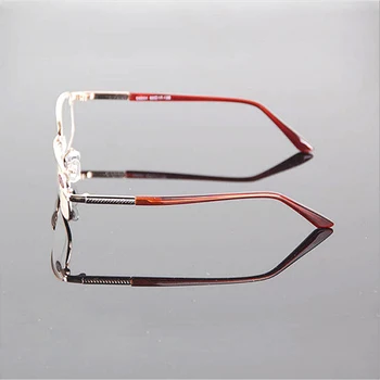 Zlato je Kovinski Okvir Očal je Objektiv Obravnavi Očala povečevalna Presbyopia Očala Dioptrije +0.5+1.25 do+5.0 +6.0 D5 5