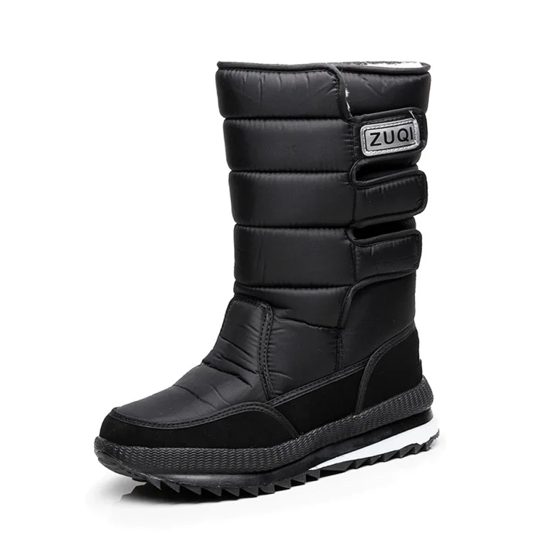 Moški Čevlji Platform Mens Sneg Škornji za moške debele plišastih nepremočljiva nedrseča zimske čevlje size36 - 47 2021 Pozimi Sneg Čevlji 4