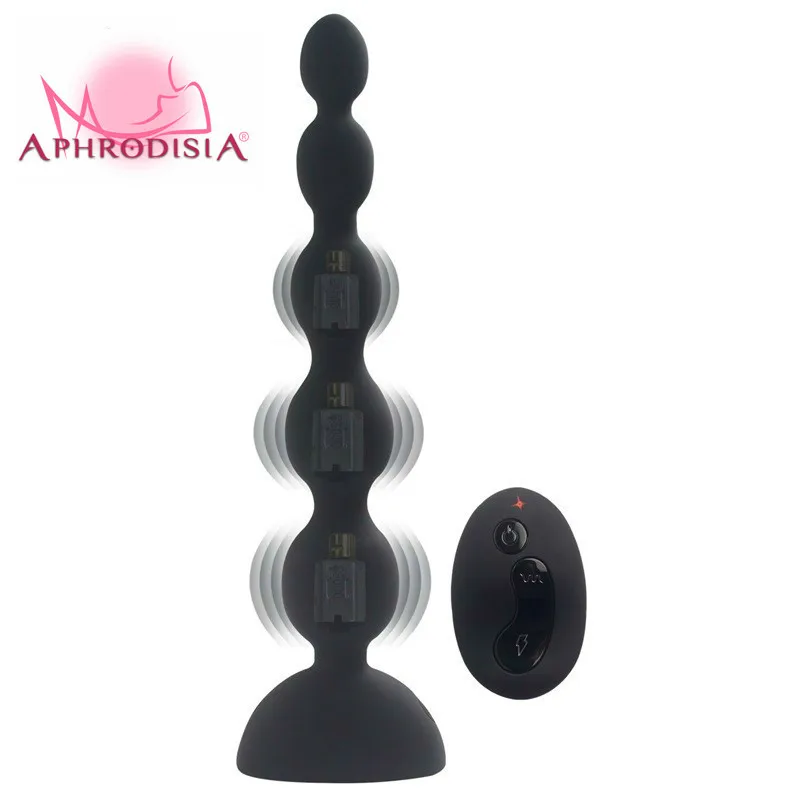 APHRODISIA 3 Hitrosti 10 Način Brezžični Daljinski upravljalnik Vibrator Analne Kroglice Butt Plug G Spot Vibrator Prostata Sex Igrače Dropshipping. 4