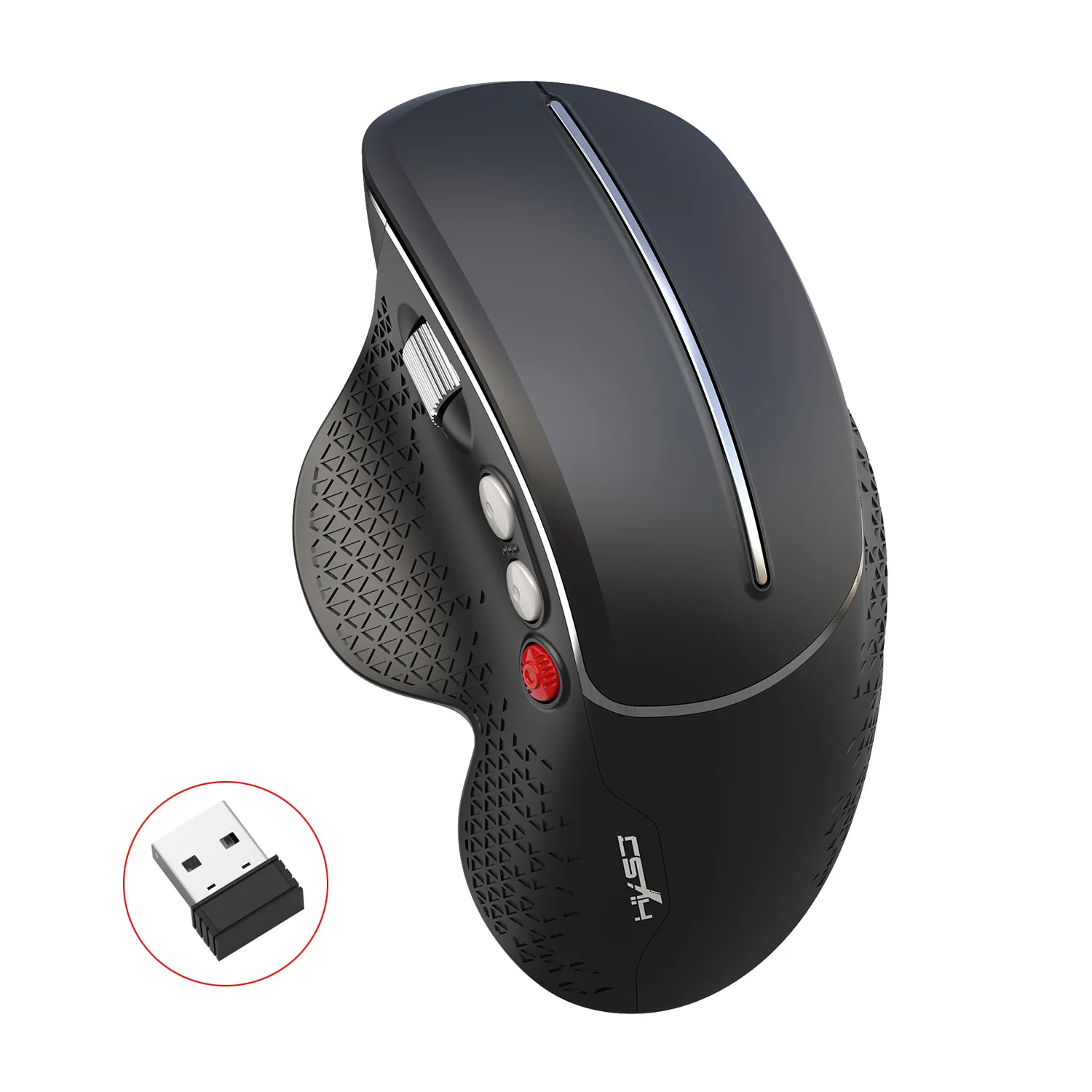 Čisto Nov Vertikalni Miško Za 2,4 G Wireless Mouse Ergonomska Oblika Udoben Oprijem Optična Miška 3600 DPI Računalnik Gaming Miška 3