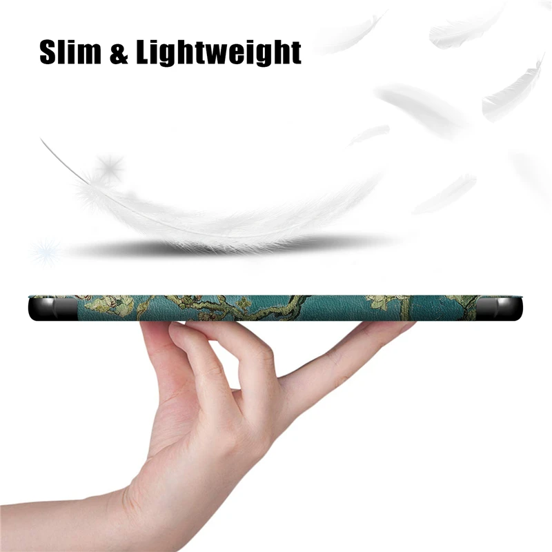 Zložljivi Folio Ohišje Za Samsung Galaxy Tab A 8.0 2019 Flip Naslikal PU Usnje Primerih SM-T290 T295 T297 Stojalo za Tablične RAČUNALNIKE Trdi Pokrov 1