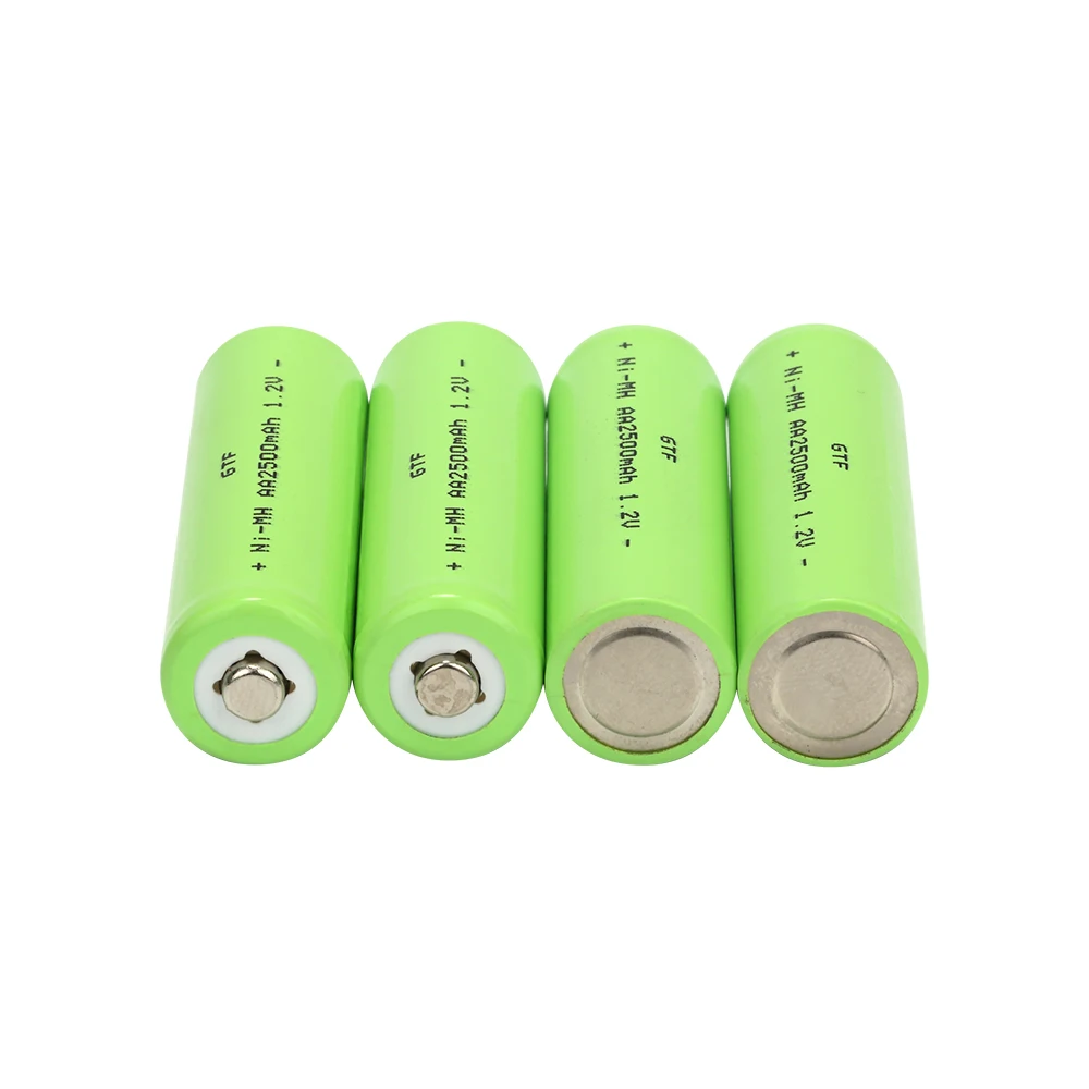 GTF AA baterija za ponovno polnjenje 2500mah 1,2 V Novi Alkalni Polnilna batery za led luči, igrače, mp3 Padec ladijskega prometa Celic 2