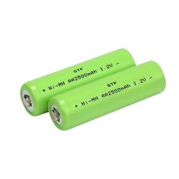 GTF AA baterija za ponovno polnjenje 2500mah 1,2 V Novi Alkalni Polnilna batery za led luči, igrače, mp3 Padec ladijskega prometa Celic 0