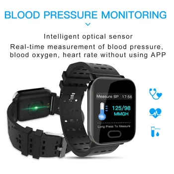 A6 Pametno Gledati 2020 Šport Pedometer Zapestnica Krvnega Tlaka, Srčnega utripa Bluetooth povezavo Smartwatch Android, IOS amazfit 13874