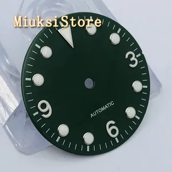 1PCS 29mm sterilne črno modra zelena watch izbiranje svetlobna marker fit NH35 NH36 avtomatsko gibanje 4