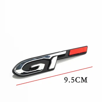 Avtomobilska dodatna Oprema Nalepke ABS Chrome GT Značko Emblem Avto nalepke Nalepke Za Peugeot 508L GT 206 207 208 307 308 407 508 2008 3008 5
