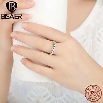 BISAER New Visoke Kakovosti Shinning Zvezde Na Nebu Geometrijske Prst Obroči Za Ženske Trgovina Modni Prstan Jewelries HJ7151 2