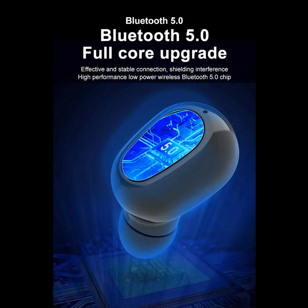Bluetooth 5.0 TWS Brezžične Slušalke z Dvojno Čepkov Glasbo, Šport Slušalke 9D Zvok w/ Polnjenje Polje za Samsung Telefone Android, iPhone 2