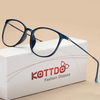 KOTTDO Nov Modni Očala Ženske Kvadratni Plastični Očala Optičnih Očal Okvir Pregledna, Jasno Retro Kratkovidnost Eye Glasses 14227