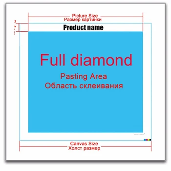 Celotno Vaja Kvadratnih 5D DIY Diamond Slika 