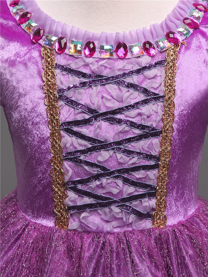 4-10Y Dekleta Cosplay Kostum Princeska Cosplay Obleko Božič Halloween Kostum Fantasia Vestidos Queen Obleko Haljo Fille 3