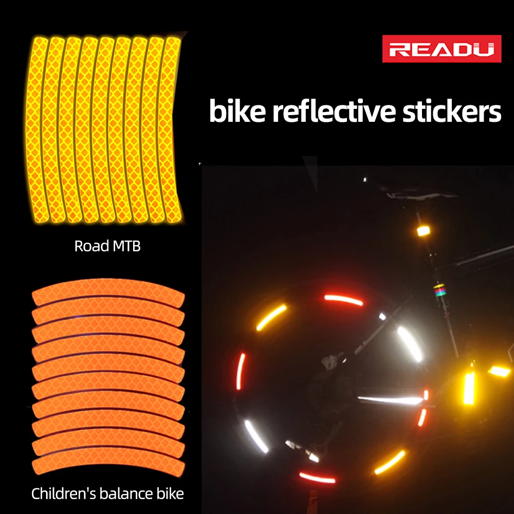 Otrok ravnotežje kolo, odsevne nalepke pnevmatike dekoracijo cesti gorska kolesa svetlobne nalepke, opozorilni jahanje dodatki 2