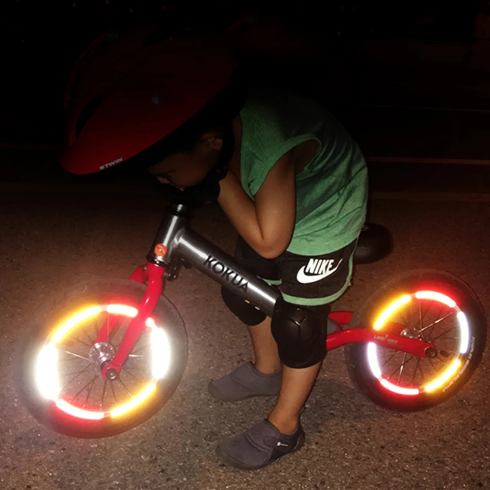 Otrok ravnotežje kolo, odsevne nalepke pnevmatike dekoracijo cesti gorska kolesa svetlobne nalepke, opozorilni jahanje dodatki 3