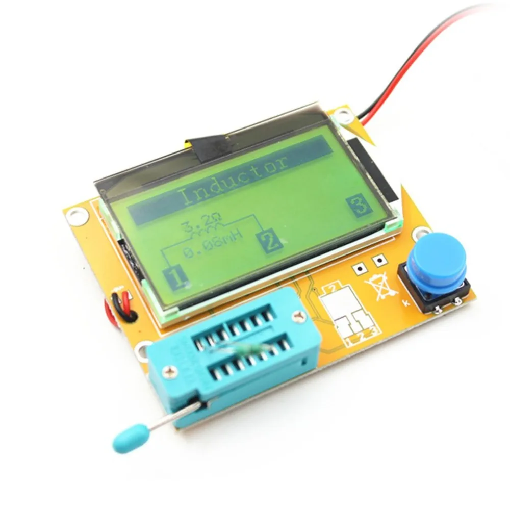 LCR-T4 Digitalni LCD Tranzistor Tester Meter Osvetlitev Diode Triode Kapacitivnost ESR Meter Za MOSFET/JFET/PNP/NPN L/C/R 1 2