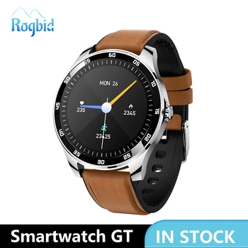 Rogbid Smartwatch GT Novo 2020 Dotik Pametne ročne Ure Moške Vodoodbojne z Kovinski Okvir Spanja Fitnes Tracker Ura Za Android IOS 1
