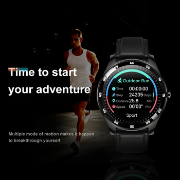 Rogbid Smartwatch GT Novo 2020 Dotik Pametne ročne Ure Moške Vodoodbojne z Kovinski Okvir Spanja Fitnes Tracker Ura Za Android IOS 5