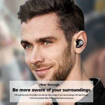 Jabra Elite 65t Bluetooth Čepkov TWS Aktivno zmanjševanje hrupa Slušalke s Polnjenjem Primeru 4