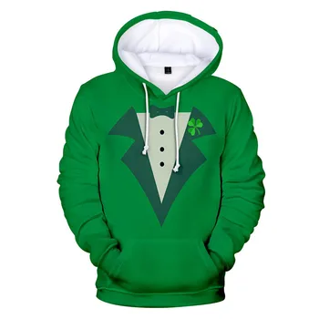 Vroče Prodaja St. Patrick 's Day 3D Hoodies Moški Ženske Jeseni, Pozimi Moda Hip Hop Sweatshirts Tiskanja St. Patrick' s Day Moški Puloverji s kapuco