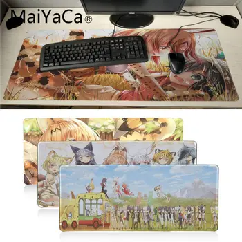 Maiyaca Kemono Prijatelji Afriški Divji Pes, anime Naravne Gume Gaming mousepad Desk Mat Najnovejše Super veliko Srčkan mouse pad igralec 2