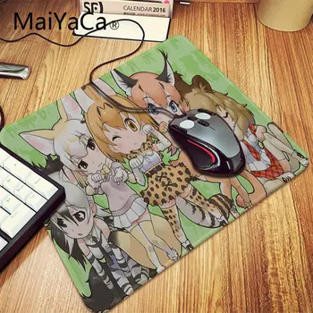 Maiyaca Kemono Prijatelji Afriški Divji Pes, anime Naravne Gume Gaming mousepad Desk Mat Najnovejše Super veliko Srčkan mouse pad igralec 4