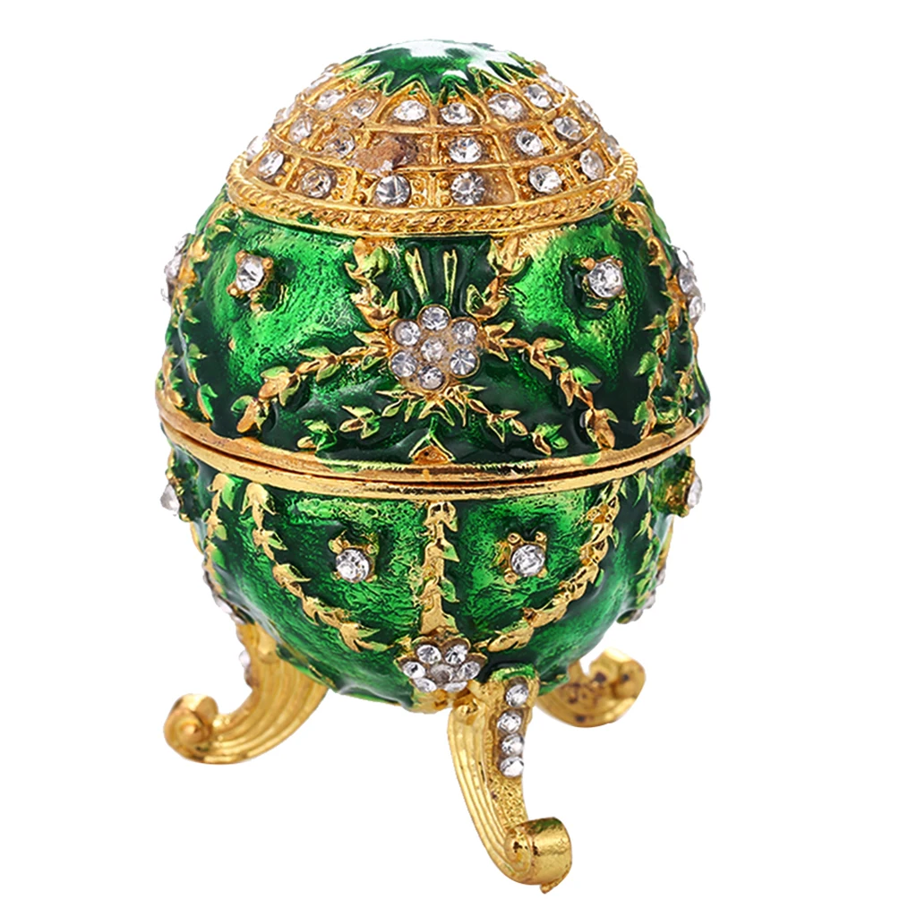 Cvet Faberge Jajce Polje s Kristali Zbirateljske pisanica Spominek Polje Nakit Primeru 5