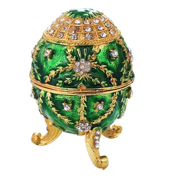 Cvet Faberge Jajce Polje s Kristali Zbirateljske pisanica Spominek Polje Nakit Primeru 1