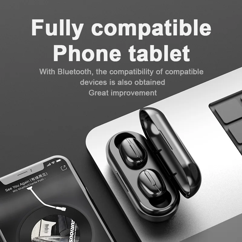 TWS L13 Mini Brezžične Slušalke Nepremočljiva IPX6 Zmanjšanje Hrupa Barvni Zaslon Za Nasprotnega Huawei Iphone Bluetooth Slušalke Xiaomi 2