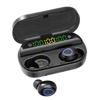 V10 TWS Nadgrajeno Slušalke Brezžične Bluetooth 5.0 Slušalke LED Digitalni Zaslon Mini 8D Stereo Čepkov Z Mic Športne Slušalke 4