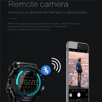 LOKMAT MK16 Bluetooth Smart Watch Fitnes Digitalna Ura Pedometer Šport Pametno Gledati Moške Dejavnosti Fitnes Tracker IP68 1