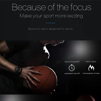 LOKMAT MK16 Bluetooth Smart Watch Fitnes Digitalna Ura Pedometer Šport Pametno Gledati Moške Dejavnosti Fitnes Tracker IP68 5