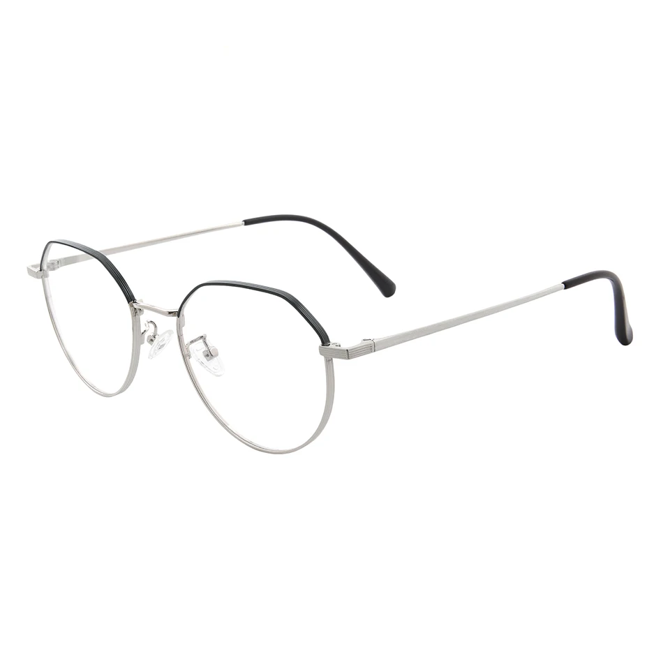 UOOUOO Progresivna Multifokalna Obravnavi Očala ženska kovinski okroglo obliko očal računalnik očala modre svetlobe 90305P 3