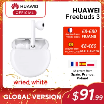 Na zalogi Originalni HUAWEI FreeBuds 3 FreeBuds3 Bluetooth Slušalke TWS Brezžične Slušalke Kirin A1 Čip ANC Funkcijo Original 0