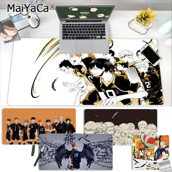 MaiYaCa Vroče Prodaje Anime Haikyuu Velike Mouse pad PC Računalnik mat Brezplačna Dostava Velik Miško, Tipke Tipkovnice Mat 3