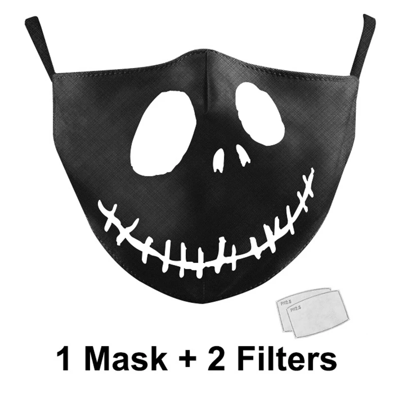 Moda Masko Cvet Leopard Galaxy Natisne Resuable Smešno Masko Windproof Anti-Haze Stroj Tkanine Masko s Filtrom 5