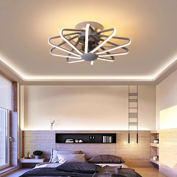 LED stropni ventilator z Lučmi daljinski upravljalnik spalnica dekor ventilator lučka Dnevna soba Jedilnica 110v/220v LED stropni ventilator, lučka 1