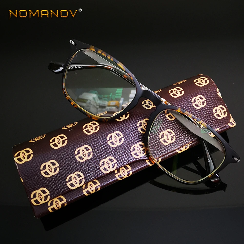 NOMANOV = Vintage Retro Multi-Coated Objektiv Leopard Ročno Izdelan Okvir Moški Ženske Obravnavi Očala +0.75 +1 +1.25 +1.5 +1.75 +2 Za +4 1