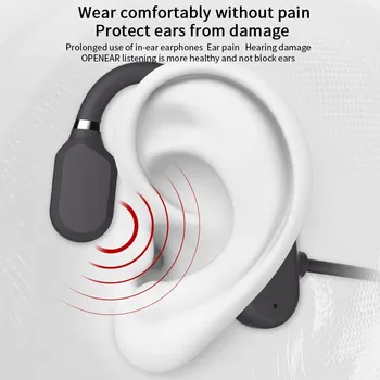 2020 Nove Kostne Prevodnosti Slušalke Bluetooth 5.0 Brezžični Čepkov Ne V Uho Slušalke Sweatproof Nepremočljiva Športne Slušalke 3