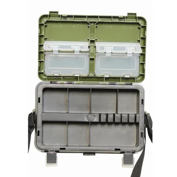 Vojaško Zelena Ribolov Box Škatla za Orodje s Traku Ročaj za Ribolovno Orodje sedez Belt Sponke Design Polje odpravljanje Ribolova Ribolov 2