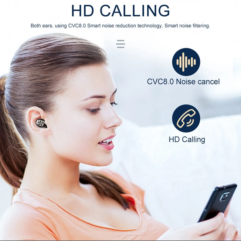F9-10 TWS Brezžične Bluetooth Slušalke ipx7 Nepremočljiva Slušalka Prstnih Dotik Slušalke Glasbo, Slušalke Deluje Na Vseh Pametnih telefonih 3