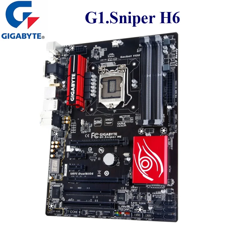 Gigabyte G1.Ostrostrelec H6 matična plošča Intel H97 Core i7/i5/i3 LGA1150 DDR3 32GB PCI-E 3.0 Original Namizje Gigabyte H97 Mainboard 5