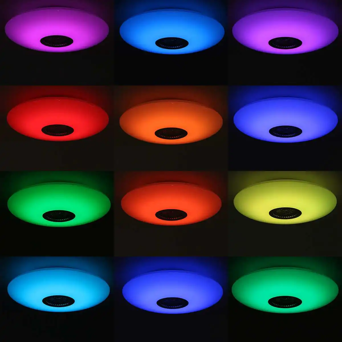 Sodobni LED Stropne Luči Zatemniti RGB RGBW Glasbe Lučka za bluetooth Zvočnik Remote APP Nadzor za dnevna soba 110V/220V 0