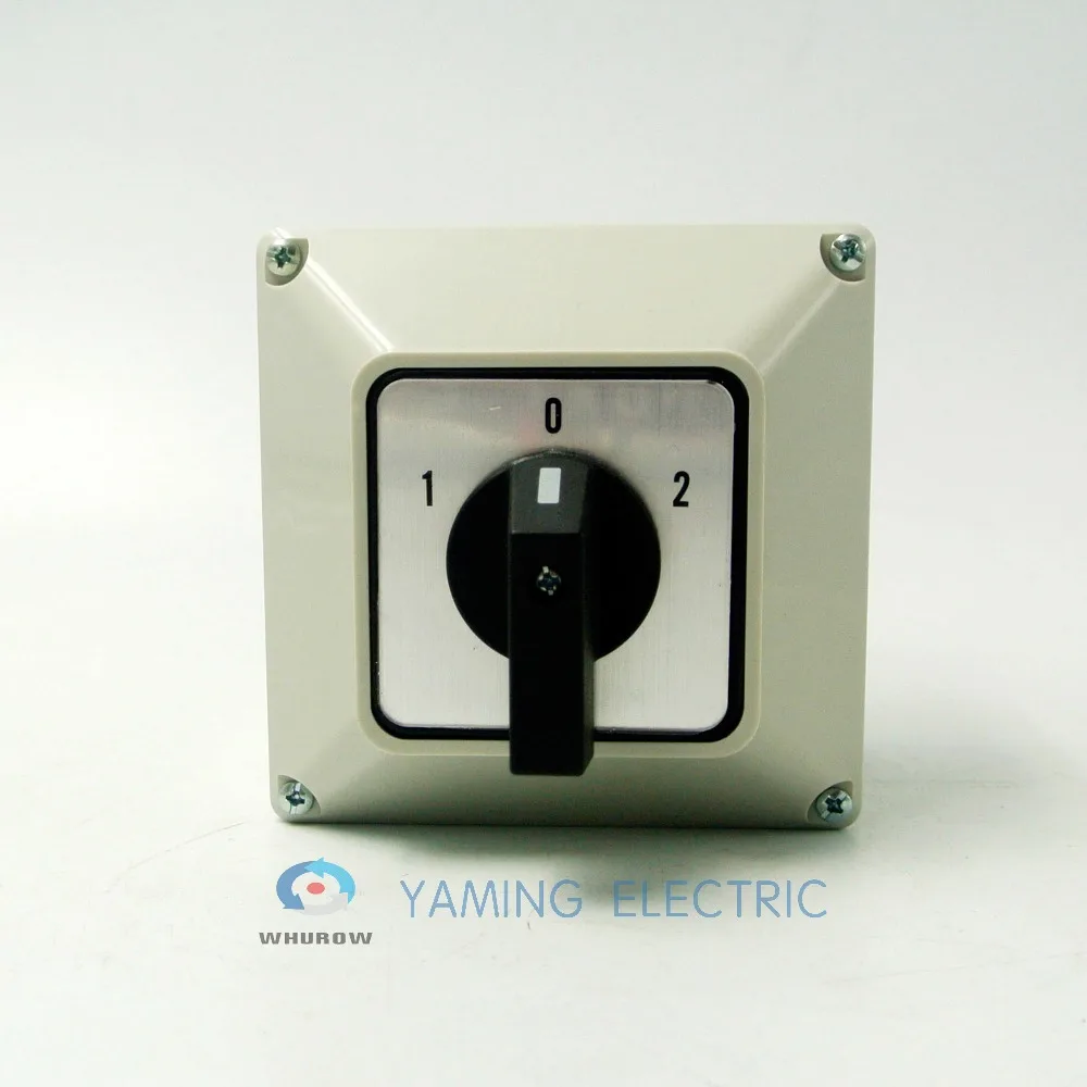 Yaming električni YMW26-32/3M Prehod cam rotacijski vklop z gumbom lock 32A 3 faze 3 položaj z nepremočljiva polje IP65 interruptor 3