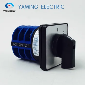 Yaming električni YMW26-32/3M Prehod cam rotacijski vklop z gumbom lock 32A 3 faze 3 položaj z nepremočljiva polje IP65 interruptor 1