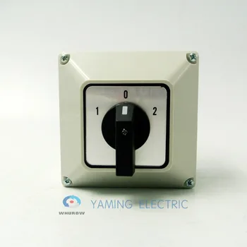 Yaming električni YMW26-32/3M Prehod cam rotacijski vklop z gumbom lock 32A 3 faze 3 položaj z nepremočljiva polje IP65 interruptor 3