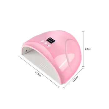 Roza MINI-1 USB 18W Lak za Lase LED UV Lučka Za Manikuro LCD-Zaslon Smart Sensor Sušenje Geli Oprema Orodja 4