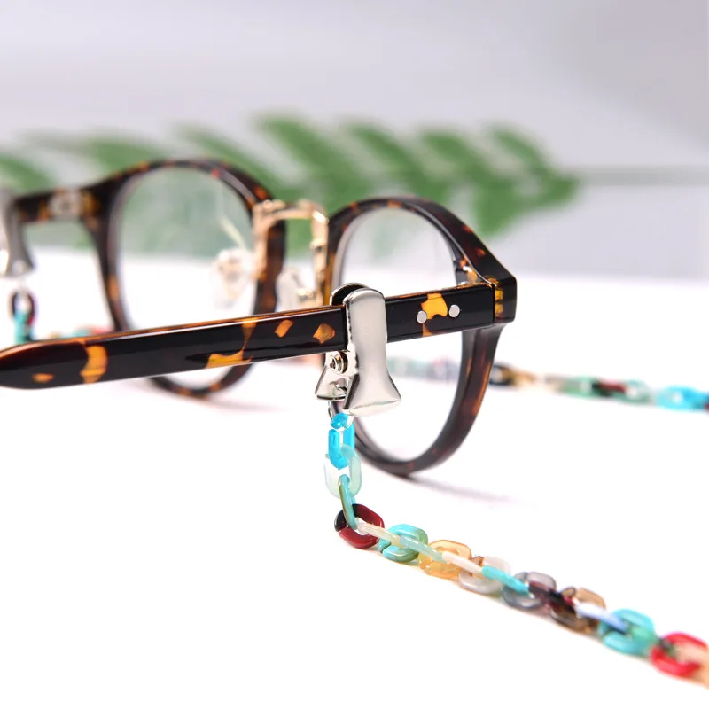 Barvita Akril Obravnavi Očala Verige za Ženske Kovinski Posnetke sončna Očala Vrvice Priložnostne Vratu Visi Veriga Ogrlica Eyeglass Verige 1