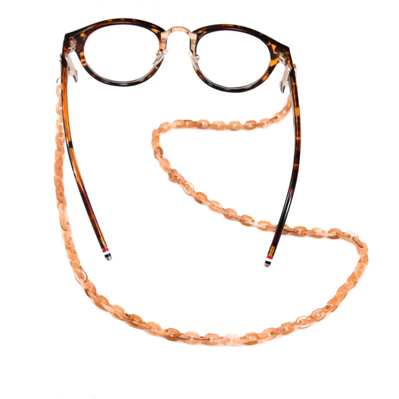 Barvita Akril Obravnavi Očala Verige za Ženske Kovinski Posnetke sončna Očala Vrvice Priložnostne Vratu Visi Veriga Ogrlica Eyeglass Verige 4